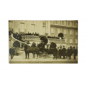 President of the Republic of Poland Stanislaw Wojciechowski during his visit to Chodzież on 14.IX.1925, postcard photograph,[B].