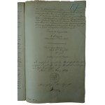 Testament of Rev. Polczynski [1803-1878] gremial canon of the Metropolitan Chapter in Poznan, manuscript August 10, 1878, German.