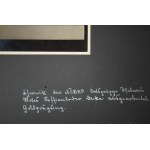 Fotografia przedstawiająca oprawę Kroniki NSDAP okręg Kiszkowo [Chronik der NSDAP Ortsgruppe Welnau] , wykonaną w zakładzie introligatorskim : Ludwig Albrecht Buchbindermeister, Posen Berlinerstrasse 5 w czasie okupacji nazistowskiej,