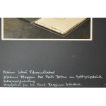 Fotografia przedstawiająca oprawę albumu wykonanego dla Biblioteki Raczyńskich w Poznaniu w czasie okupacji przez zakład introligatorski Ludwiga Albrechta w Poznaniu przy Berlinerstrasse 5