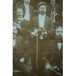 Orkiestra przy Warszawskim Towarzystwie Muzycznym w Pałacu Szustera w środku MIECZYSŁAW KARŁOWICZ [1876-1909] wybitny polski kompozytor i dyrygent [przed 1909r.]