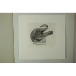 Miniatury graficzne Wojciecha Jakubowskiego, 5 miedziorytów ze słowem wstępnym Wiesława Juszczaka, Toruń 1989r. ryciny odbite i sygnowane prez autora, [KUB]