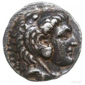 tetradrachma, 295-281 p.n.e., Ekbatana; Aw: Głowa Herak...