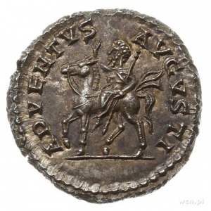 denar 202-210, Rzym; Aw: Popiersie cesarza w prawo, SEV...