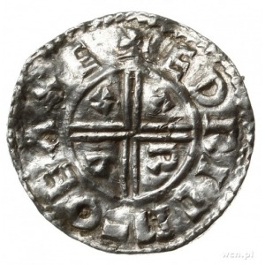 denar typu crux, 991-997, mennica Exeter, mincerz Edric...