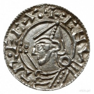 denar typu pointed helmet, 1024-1030, mennica Glouceste...