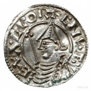 denar typu pointed helmet, 1024-1030, mennica Thetford,...