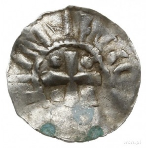 denar, 994-1016; Napis poziomy EISBISIIS DOISIIS / Krzy...