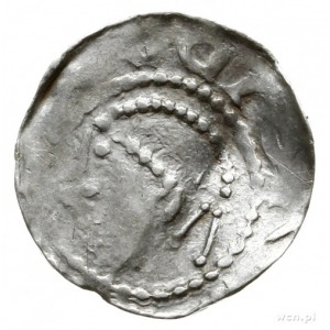 denar 1002-1024; Głowa w lewo, HENRICVS / Krzyż z krzyż...
