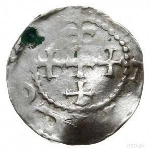 denar 1002-1024; Głowa w lewo, HENRICVS / Krzyż z krzyż...