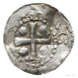 denar 983-1002, Spira; Kapliczka z kulkami wewnątrz / K...