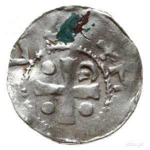 denar 1002-1024, Wormacja; Kapliczka z kulką wewnątrz /...