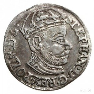 trojak 1582, Olkusz; duża głowa króla; Iger O.82.5.p (R...