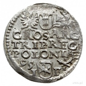 trojak 1595, Poznań; Iger P.95.1.a (R); minimalnie nied...