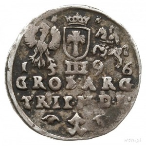 trojak 1596, Wilno; odmiana z herbem podskarbiego wielk...
