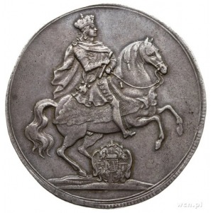 talar wikariacki 1711, Drezno; Aw: Król na koniu; Rw: T...