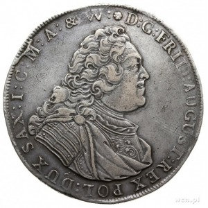 talar 1746, Drezno; Aw: Popiersie w prawo i napis wokoł...