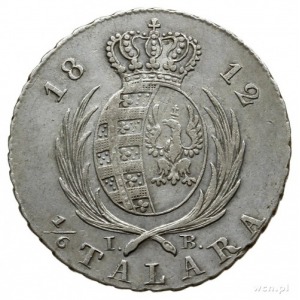 1/6 talara (złotówka) 1812 IB, Warszawa; Plage 105, H-C...