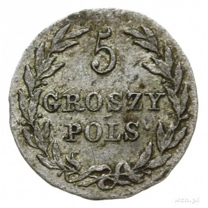 5 grosz 1816, Warszawa; Bitkin 854, Plage 112; patyna, ...