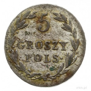 5 groszy 1819, Warszawa; Bitkin 857, Plage 115.