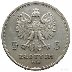 5 złotych 1930, Warszawa; “Sztandar” - 100-lecie Powsta...
