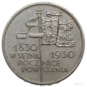 5 złotych 1930, Warszawa; “Sztandar” - 100-lecie Powsta...