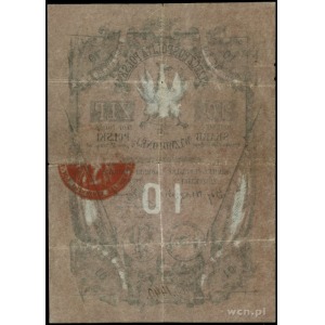 10 złotych (1853), seria D, numeracja 1449; Lucow 201a ...