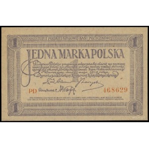 1 marka polska, 17.05.1919, seria PD, numeracja 468629;...