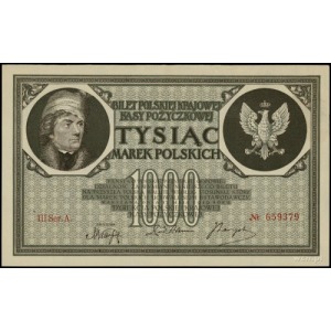 1.000 marek polskich 17.05.1919, seria III-A, numeracja...