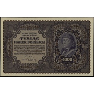 1.000 marek polskich 23.08.1919, seria I-DB, numeracja ...