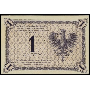 1 złoty 28.02.1919, seria 36 E, numeracja 005349; Lucow...