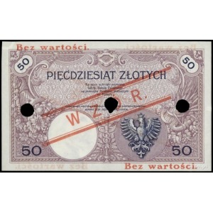 50 złotych 28.02.1919, seria A.42, numeracja 026736, po...