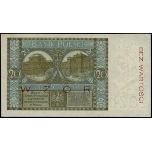 20 złotych 1.03.1926, seria G, numeracja 0245678, czerw...