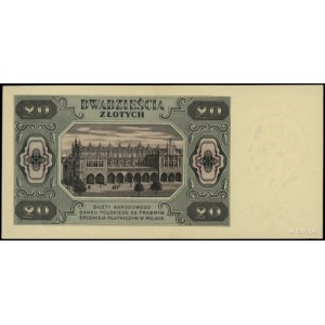 20 złotych 1.07.1948, seria CK, numeracja 3752180; Luco...