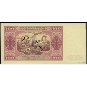 100 złotych 1.07.1948, seria KF, numeracja 0000005, per...