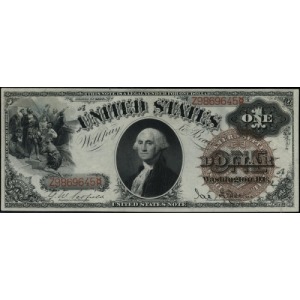 Legal Tender Note; 1 dolar 1880, numeracja Z9869645, po...
