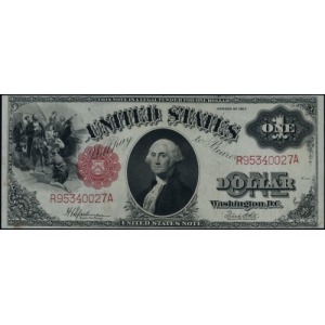 Legal Tender Note; 1 dolar 1917, podpisy Speelman i Whi...