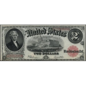 Legal Tender Note; 2 dolary 1917, podpisy Speelman i Wh...