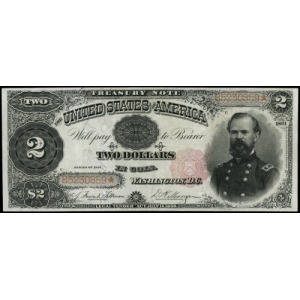Treasury Note; 2 dolary 1891, podpisy Tillman i Morgan,...