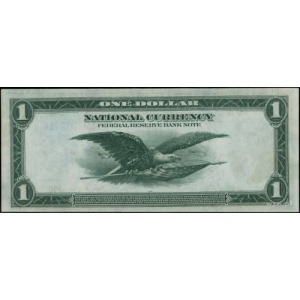 Federal Reserve Bank Note; 1 dolar 1918, Kansas City, M...