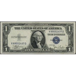 Silver Certificate; 1 dolar 1935 C, podpisy Julian i Sn...