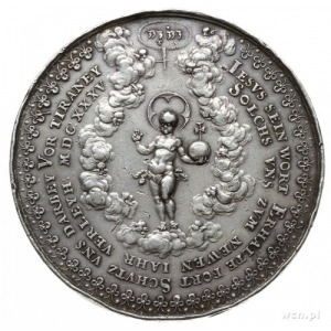 medal religijny z 1635 roku autorstwa Sebastiana Dadler...