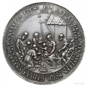 medal religijny z 1635 roku autorstwa Sebastiana Dadler...