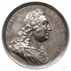 POLSKA, medal z 1757 roku autorstwa Christiana Wermutha...