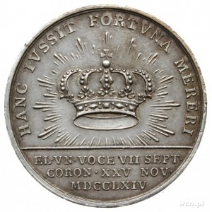 medal koronacyjny z 1764 roku autorstwa Tomasza Pingo; ...