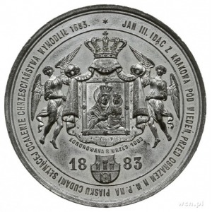 medal z 1883 roku autorstwa Wacława Głowackiego wybity ...