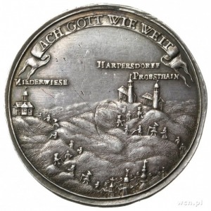 medal z 1759 roku wybity na 50-lecie kościoła ewangelic...