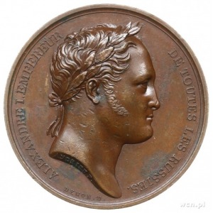 medal z 1814 roku autorstwa Bertranda Andrieu (pod kier...