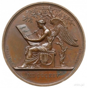 medal z 1814 roku autorstwa Bertranda Andrieu (pod kier...