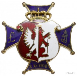 oficerska odznaka pamiątkowa 37 Łęczyckiego Pułku Piech...